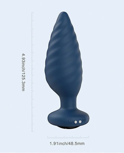 Honey Play Box Noah App-Controlled Rotating Butt Plug - Navy Blue Anal Toys