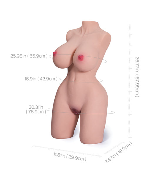 Honey Play Box Saffron Huge Breast Adult Torso Sex Doll Penis Toys