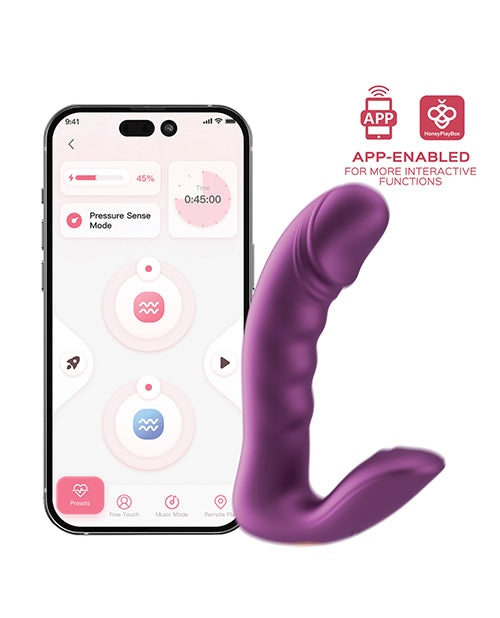 Honey Play Box RORA 2 Pressure Sensing App-Controlled Rotating G-Spot Vibrator &amp; Clitoral Stimulator Vibrators