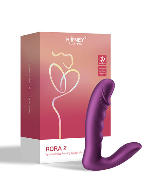 Honey Play Box RORA 2 Pressure Sensing App-Controlled Rotating G-Spot Vibrator &amp; Clitoral Stimulator Vibrators