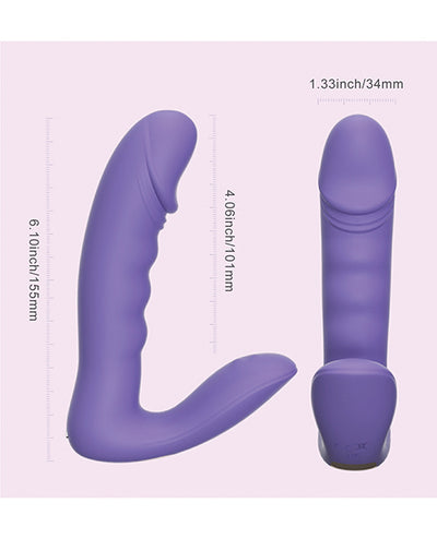 Honey Play Box RORA App-Controlled Rotating G-Spot Vibrator & Clitoral Stimulator - Purple Vibrators