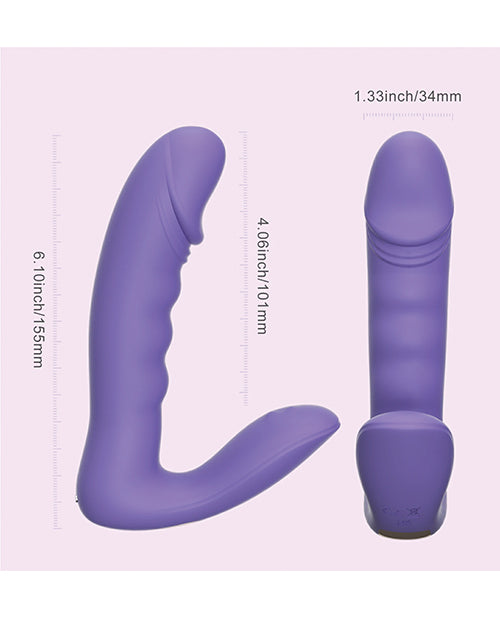 Honey Play Box RORA App-Controlled Rotating G-Spot Vibrator & Clitoral Stimulator - Purple Vibrators