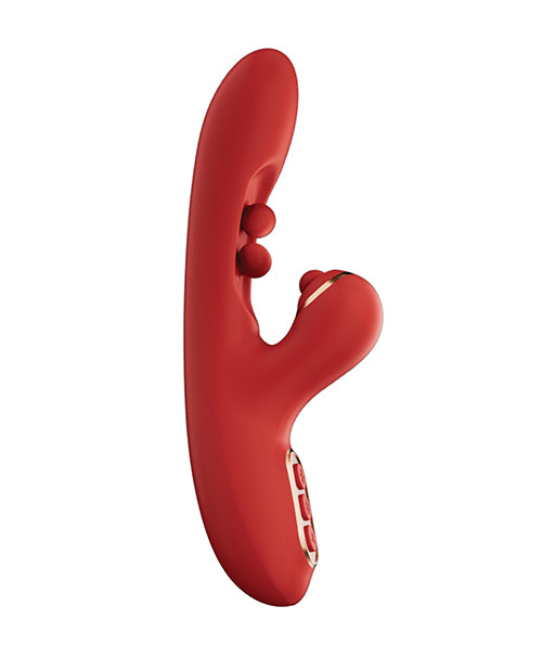 Honey Play Box Tickler Wiggling G-Spot Vibrator &amp; Tapping Clitoral Stimulator - Red Vibrators