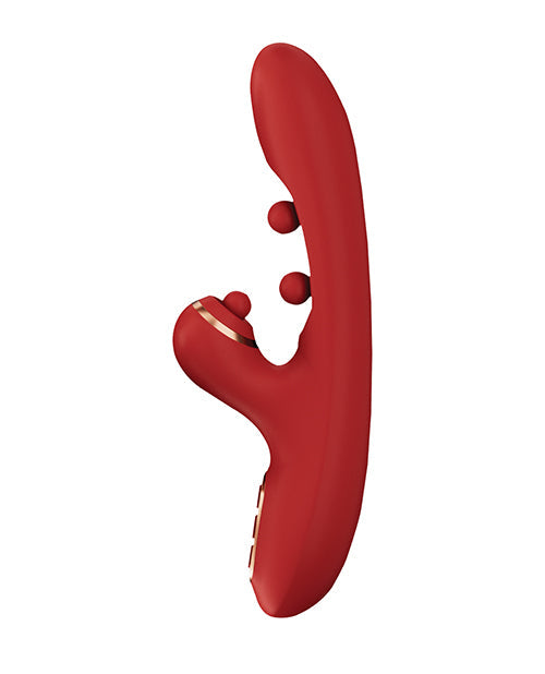 Honey Play Box Tickler Wiggling G-Spot Vibrator &amp; Tapping Clitoral Stimulator - Red Vibrators