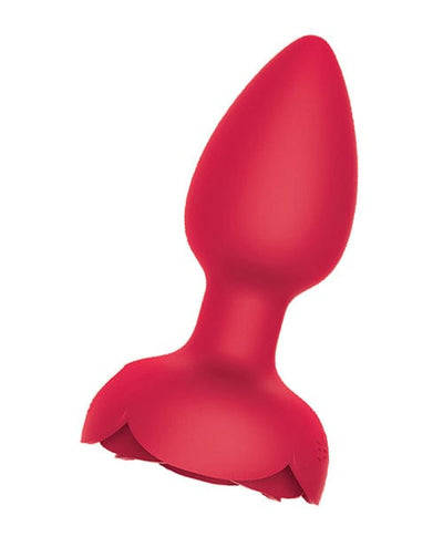 Hott Products Rosebud Tushy Light Up Butt Plug - Red Anal Toys