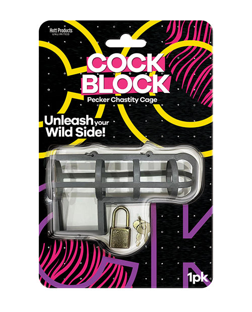 Hott Products Cock Block Chastity Cage Penis Toys