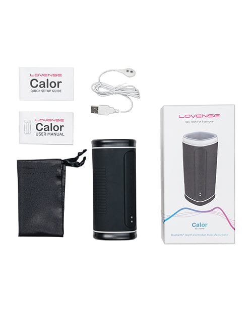 Hytto Pte. Ltd. Lovense Calor Compact Heating Masturbator - Black Penis Toys
