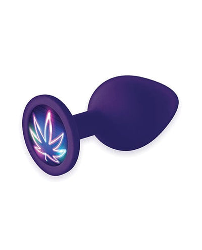 Icon Brands INC The 9's Booty Calls Neon Leaf Plug - Purple Anal Toys