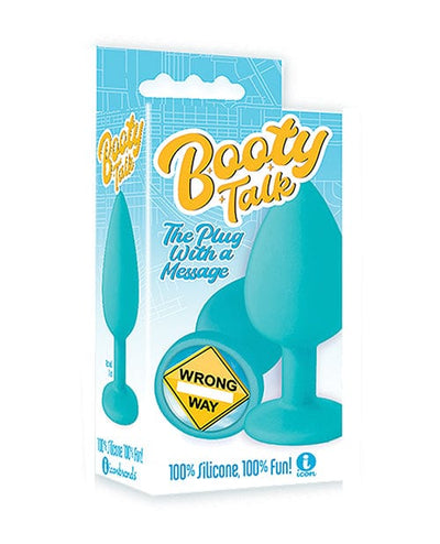 Icon Brands INC The 9's Booty Calls Wrong Way Plug - Blue Anal Toys