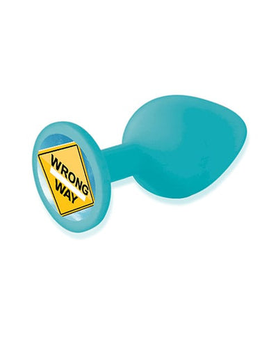 Icon Brands INC The 9's Booty Calls Wrong Way Plug - Blue Anal Toys