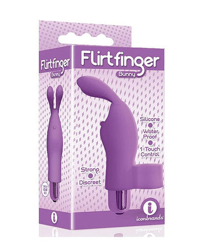 Icon Brands INC The 9's Flirtfinger Bunny Purple Vibrators