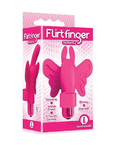 Icon Brands INC The 9's Flirtfinger Butterfly Pink Vibrators