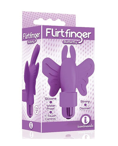Icon Brands INC The 9's Flirtfinger Butterfly Purple Vibrators