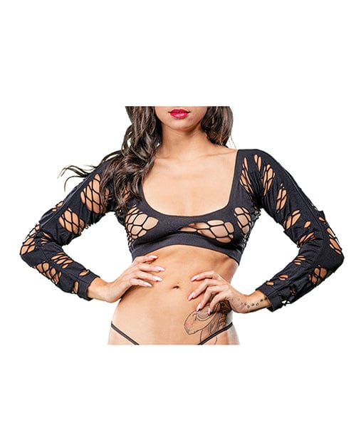 Ilanco Knitting INC Dba Beverly Beverly Hills Naughty Girl Crotchless Mesh &amp; Fishnet Leggings O/s Lingerie &amp; Costumes