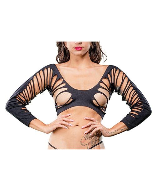Ilanco Knitting INC Dba Beverly Beverly Hills Naughty Girl Crotchless Side Straps Leggings O/s Lingerie &amp; Costumes