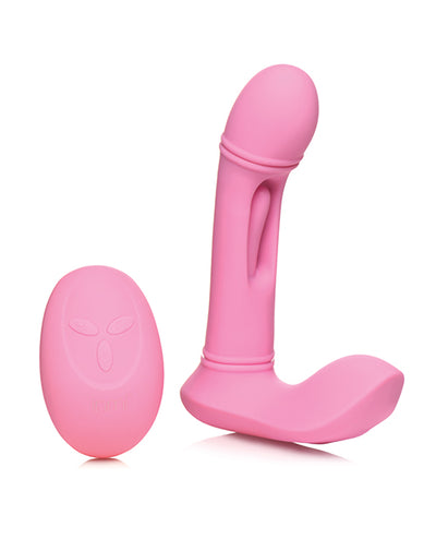 Inmi Inmi G-Flick Flicking G-Spot Vibrator w/Remote - Pink Vibrators