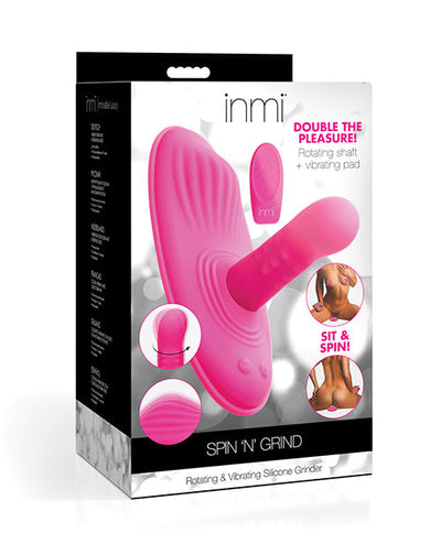 Inmi Inmi Spin N' Grind Rotating & Vibrating Silicone Grinder - Pink Vibrators