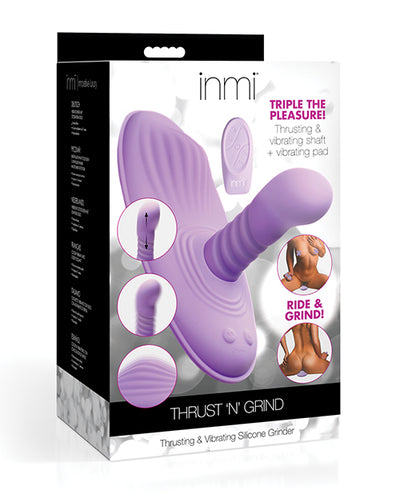 Inmi Inmi Thrust N' Grind Thrusting & Vibrating Silicone Grinder - Purple Vibrators