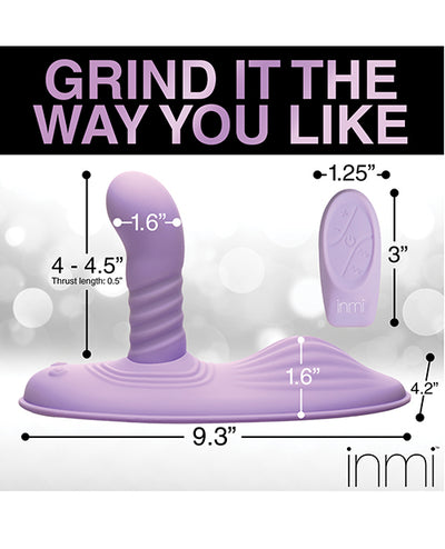 Inmi Inmi Thrust N' Grind Thrusting & Vibrating Silicone Grinder - Purple Vibrators