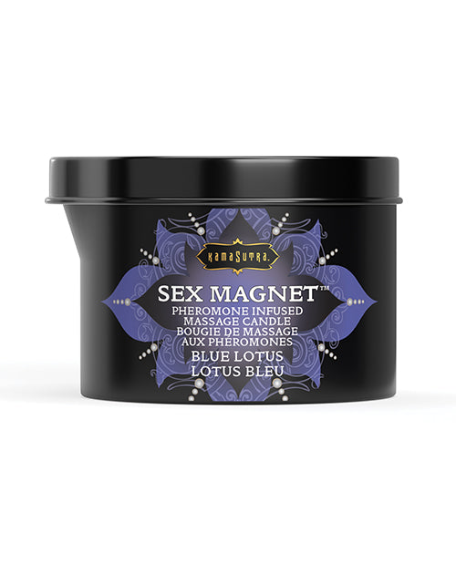Kama Sutra Sex Magnet Candle with Pour Spout - 6 oz Blue Lotus