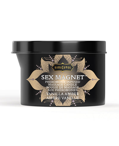 Kama Sutra Kama Sutra Sex Magnet Candle with Pour Spout -  6 oz Vanilla Amber More