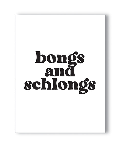 Kush Kards LLC Bongs and Schlongs Greeting Card Bachelorette & Party Supplies