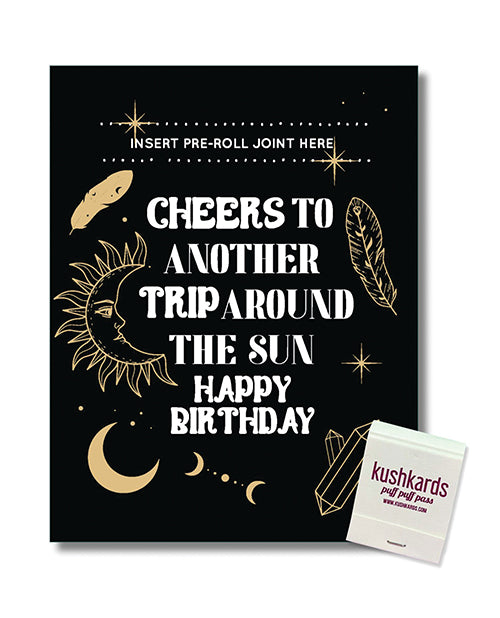 Cheers to Another Trip Around the World Greeting Card with Matchbook