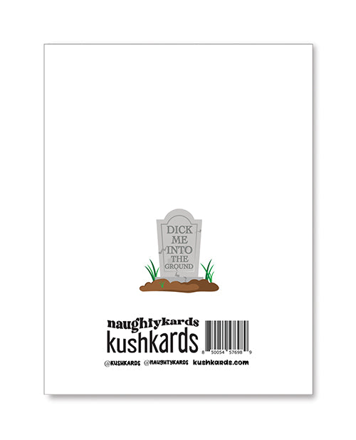 Kush Kards LLC Halloween Dick In Ground Greeting Card w/Sticker Bachelorette & Party Supplies