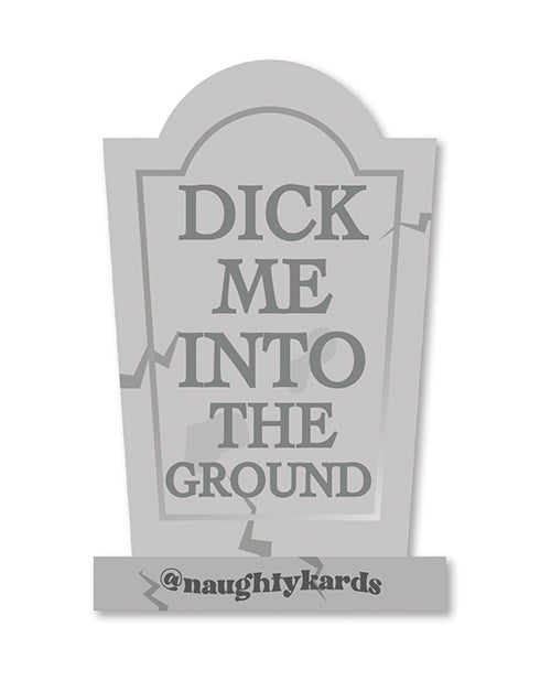 Kush Kards LLC Halloween Dick In Ground Greeting Card w/Sticker Bachelorette & Party Supplies