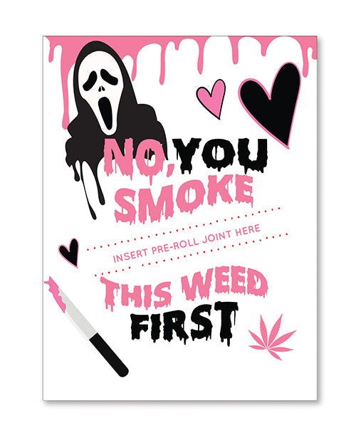 Halloween GhostFace Greeting Card with Matchbook