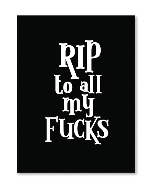 Kush Kards LLC Halloween Rip Fucks Greeting Card w/Sticker Bachelorette &amp; Party Supplies