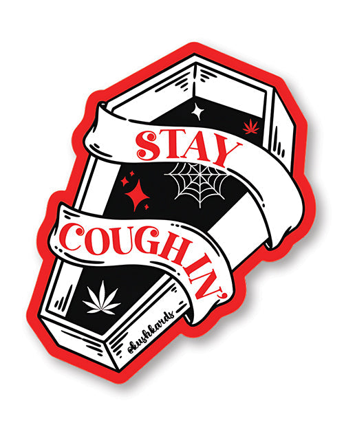 Kush Kards LLC Halloween Stay Coughin Sticker - Pack of 3 Novelties
