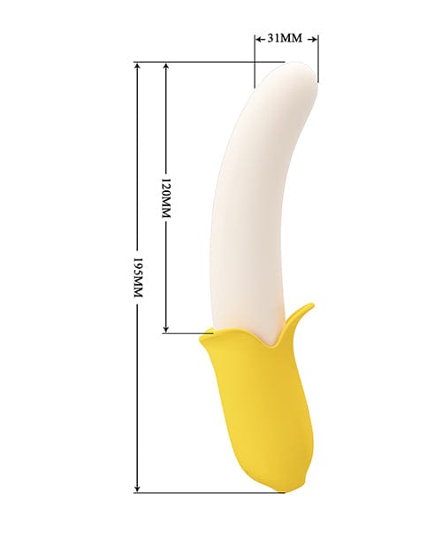 Liaoyang Baile Health Care Produ Pretty Love Banana Geek Thrusting Vibrator - Yellow Vibrators