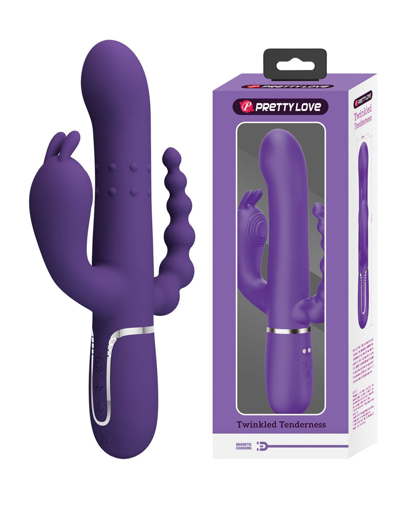 Liaoyang Baile Health Care Produ Pretty Love Cammy 4 in 1 Twinkled Tenderness - Purple Vibrators