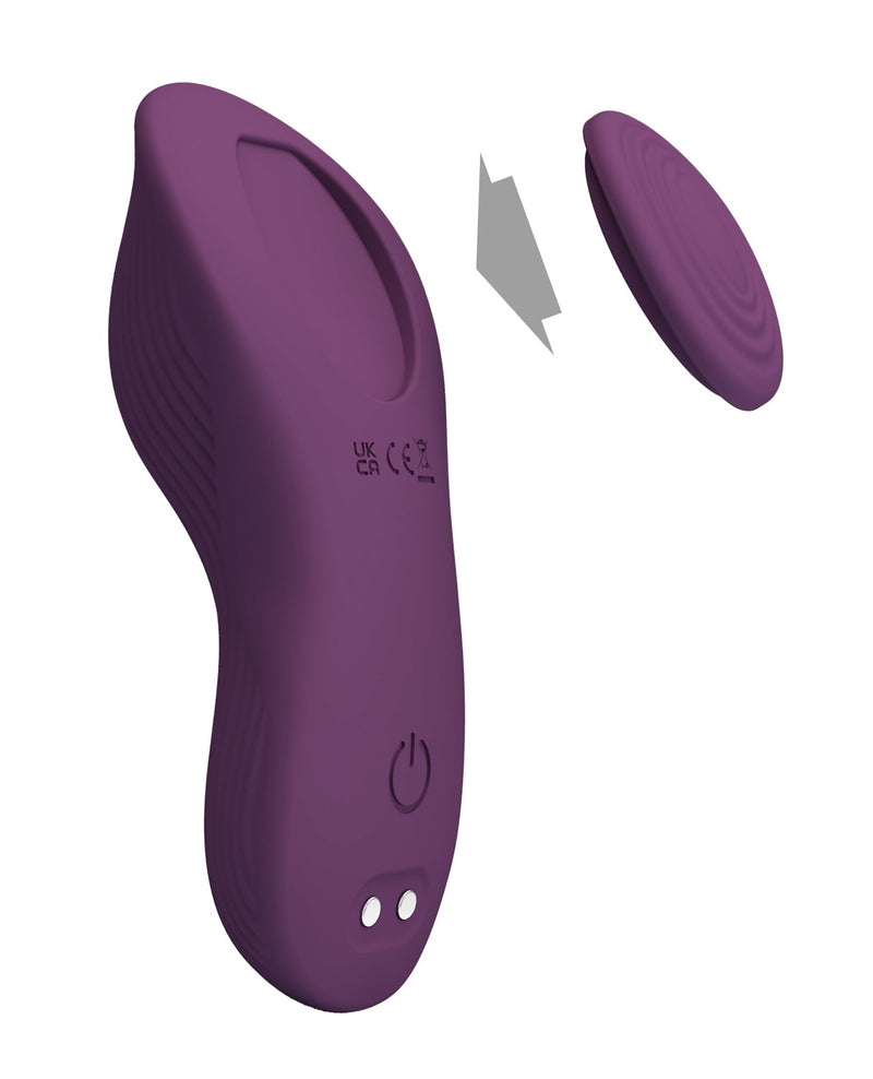 Liaoyang Baile Health Care Produ Pretty Love Mane Magnetic App- Controlled Panty Vibe - Purple Vibrators