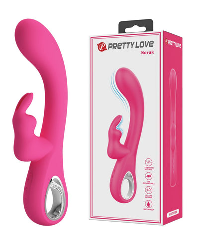 Liaoyang Baile Health Care Produ Pretty Love Novak Handle Rabbit w/Bunny - Pink Vibrators