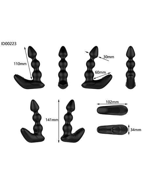 Libertybelle Marketing Nexus Bendz Bendable Prostate &amp; Perineum Massager - Black Anal Toys