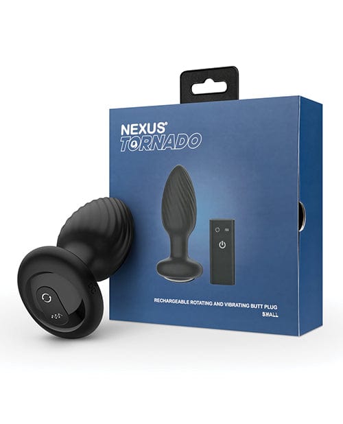 Libertybelle Marketing Nexus Tornado Rotating &amp; Vibrating Butt Plug - Black Anal Toys