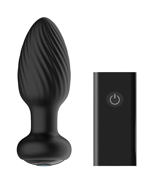 Libertybelle Marketing Nexus Tornado Rotating &amp; Vibrating Butt Plug - Black Anal Toys