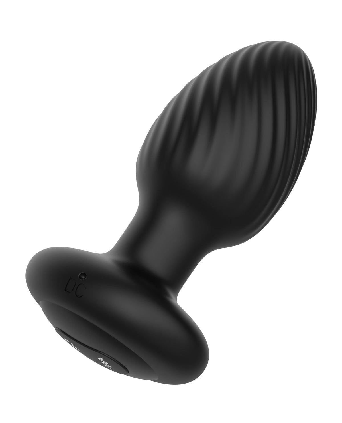 Nexus Tornado Rotating & Vibrating Large Butt Plug with Remote - Black