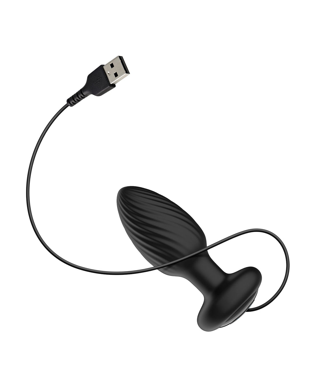 Libertybelle Marketing Nexus Tornado Rotating &amp; Vibrating Medium Butt Plug w/Remote - Black Anal Toys