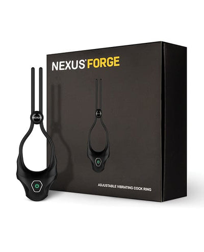 Libertybelle Marketing Nexus Forge Single Lasso Vibrating Cock Ring - Black Penis Toys