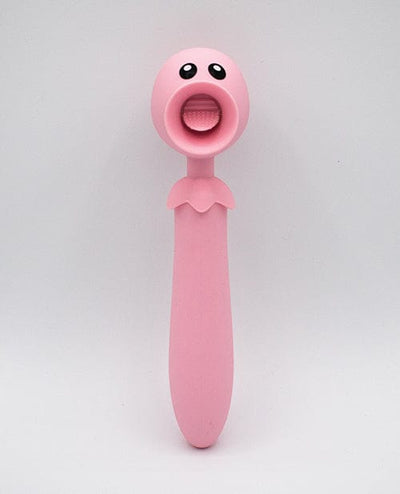 Like A Kitten Natalie's Toy Box Lick N' Stick Clit Flicker & G-spot Vibe - Pink Vibrators