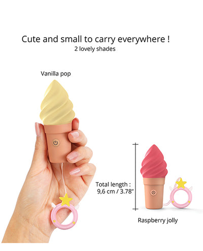 Love to Love Love to Love Cand'ice Ice Cream Cone Stimulator - Vanilla Pop Vibrators