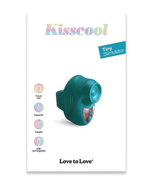 Love to Love Love to Love Kisscool Tapping Finger Vibe - Teal Me Vibrators