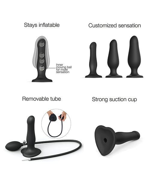 Strap On Me Inflatable Dildo Plug - Black OrchidToys.com Strap On Me Inflatable Dildo Plug - Black OrchidToys.com