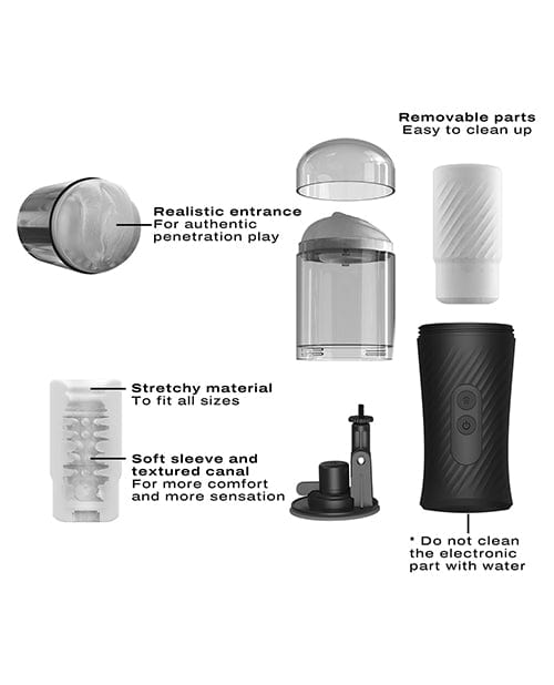 Lovely Planet Dorcel Thrust Blow Automatic Masturbator - Black Penis Toys