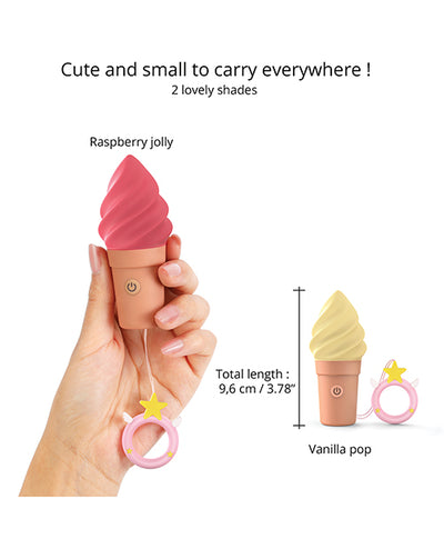 Lovely Planet Love to Love Cand'ice Ice Cream Cone Stimulator - Raspberry Jolly Vibrators