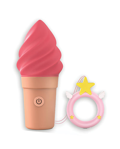 Lovely Planet Love to Love Cand'ice Ice Cream Cone Stimulator - Raspberry Jolly Vibrators