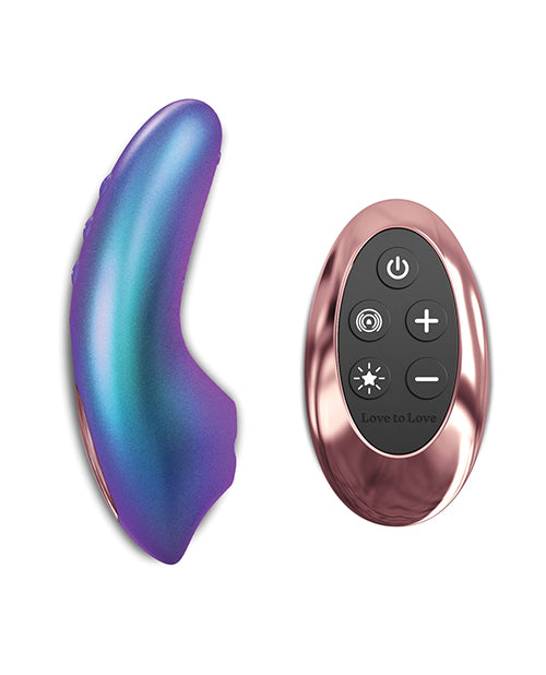 Lovely Planet Love to Love Dreamer Mini Tongue Flicker - Iridescent Turquoise Vibrators